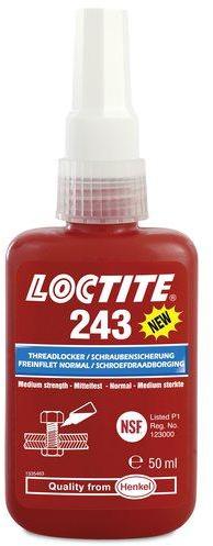 Frein filet Loctite 243 résistance moyenne usage général Frein filet Loctite 243 résistance