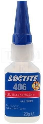 Colle pour plastique et caoutchouc Loctite 406 20g Colle pour plastique et caoutchouc