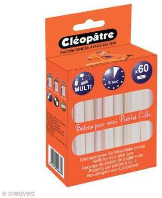 Recharge pour mini pistolet à colle Cléopâtre 7 mm
