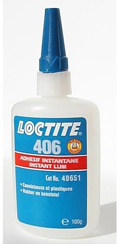 Colle 406 cyanoacrylate Henkel Loctite