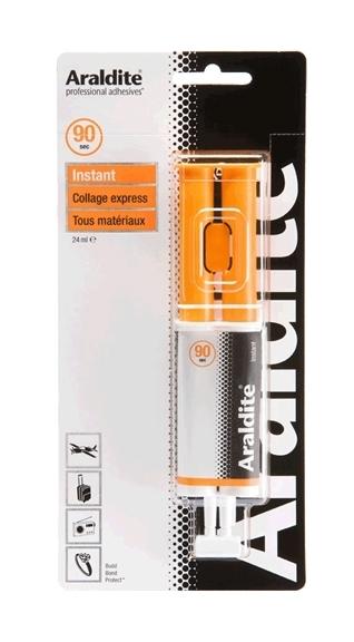 Colle Epoxy Araldite Instant 24ml Syringe - HENKEL