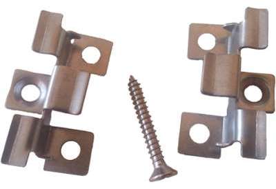 Boite de 100 clips & vis inox pour fixation des la