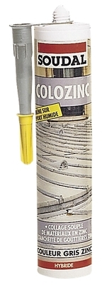 Mastic colle COLOZINC Soudal