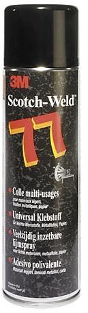 Colle 3M 77 en aérosol 3M Adhésifs