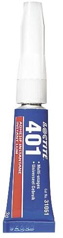 Colle cyanoacrylate 401 Henkel Loctite