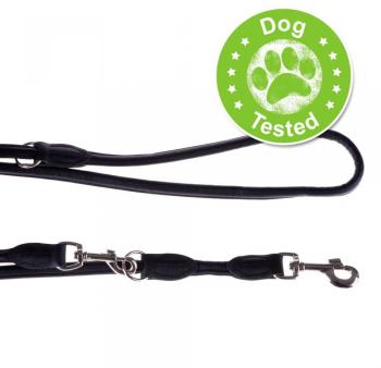 Laisse Hunter Round & Soft, noir pour chien - L 20