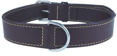 Collier Cuir Double Zolux Naturel 50cm