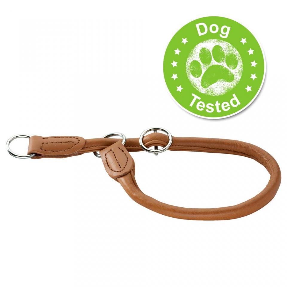 Collier de dressage Hunter Round & Soft, cognac po