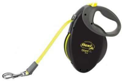 Laisse Flexi Giant XL Jaune fluo 8m Noir