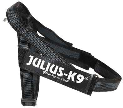 Harnais Julius-K9 IDC noir gris pour chien - taille Harnais Julius-K9 IDC noir