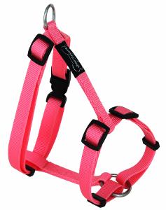 Harnais chien Basic Line T1 15MM 43/65 CM Rose