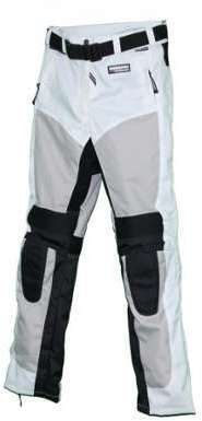 Kt304 Pantalon moto textile FEMME blanc KARNO - WHITE Kt304 Pantalon moto textile