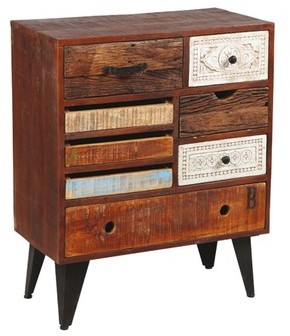 Commode 8 tiroirs en bois de Palissandre - DENVER