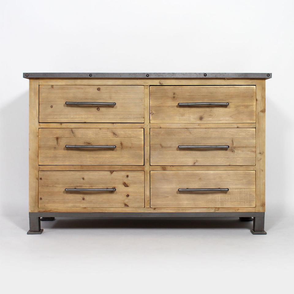 Commode industrielle 6 tiroirs