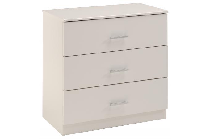 Promo : Commode blanche à 3 tiroirs Declikdeco