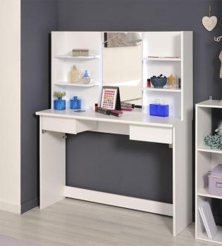 Coiffeuse ado design couleur blanc CLOCHETTE