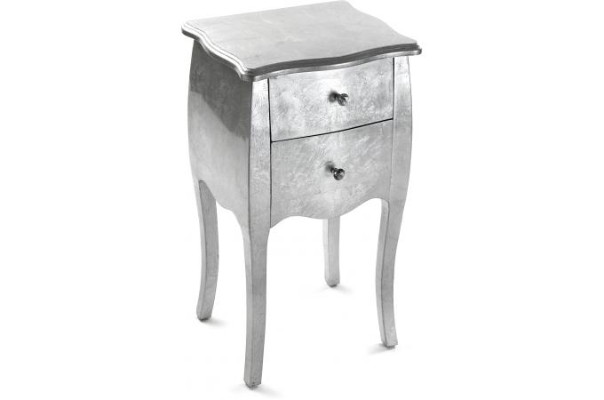 Table de Chevet argent GETAFE Declikdeco