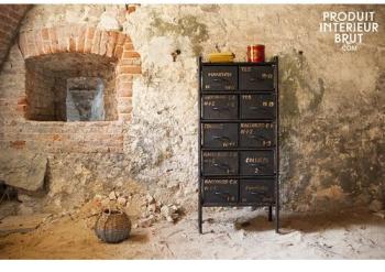Commode métal datelier 10 tiroirs