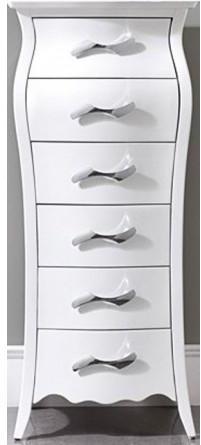 Chiffonnier design Jasmine blanc laqué Chiffonnier design Jasmine