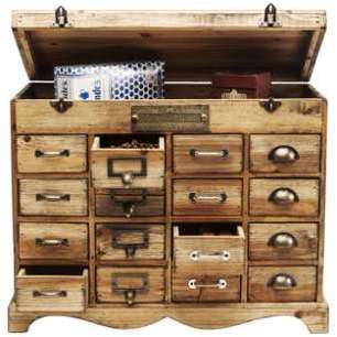 Commode design 16 tiroirs en bois massif laqué Lorraine Commode design 16 tiroirs