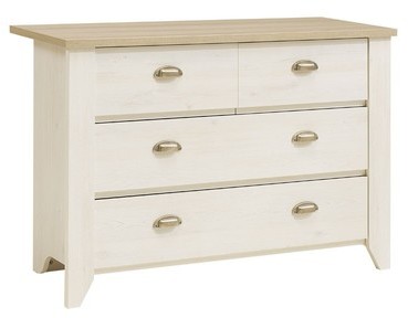 Commode 4 tiroirs - HELENE - L 118 x l 47 x H 81