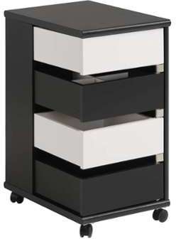 Coiffeuse Desserte Daniela Noir Blanc Coiffeuse Desserte Daniela