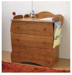 Commode kangourou table à langer miel - abc meubles Commode kangourou table à