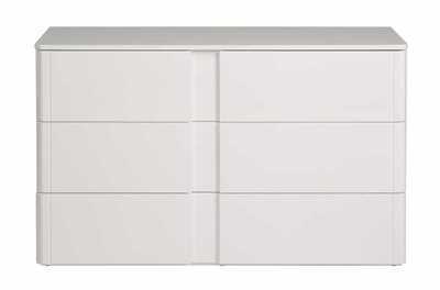 Commode pour chambre adulte à 3 tiroirs coloris bl