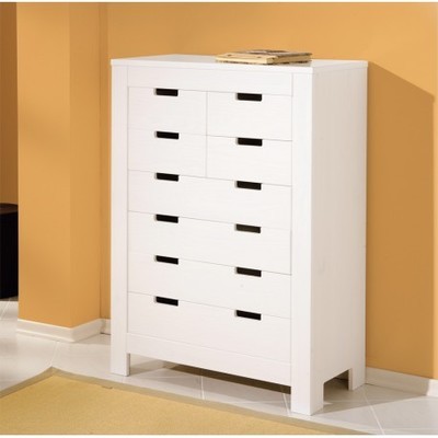 Chiffonnier contemporain à 8 tiroirs en bois massi