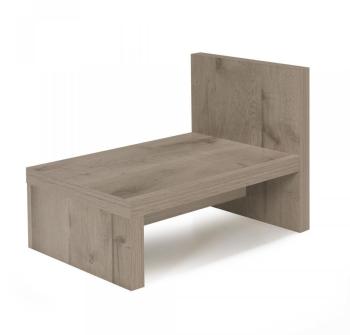 Table de chevet finition chêne cendré Beige