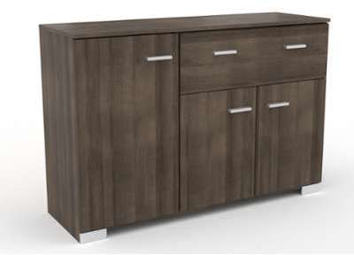 Buffet bahut INFINITY II 3 portes et 1 tiroir noyer Buffet bahut INFINITY II 3