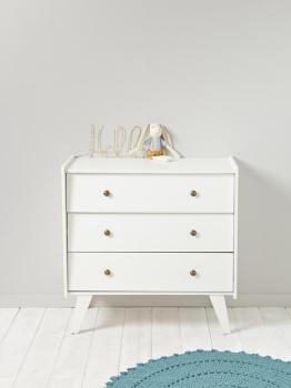 COMMODE 3 TIROIRS blanc