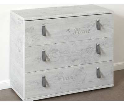 Commode enfant contemporaine couleur chêne gris VO
