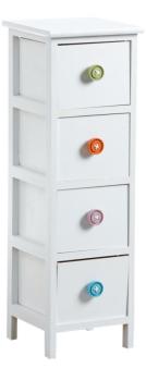 Commode 4 tiroirs avec boutons