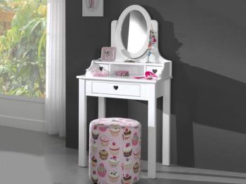 Coiffeuse AMORA blanc