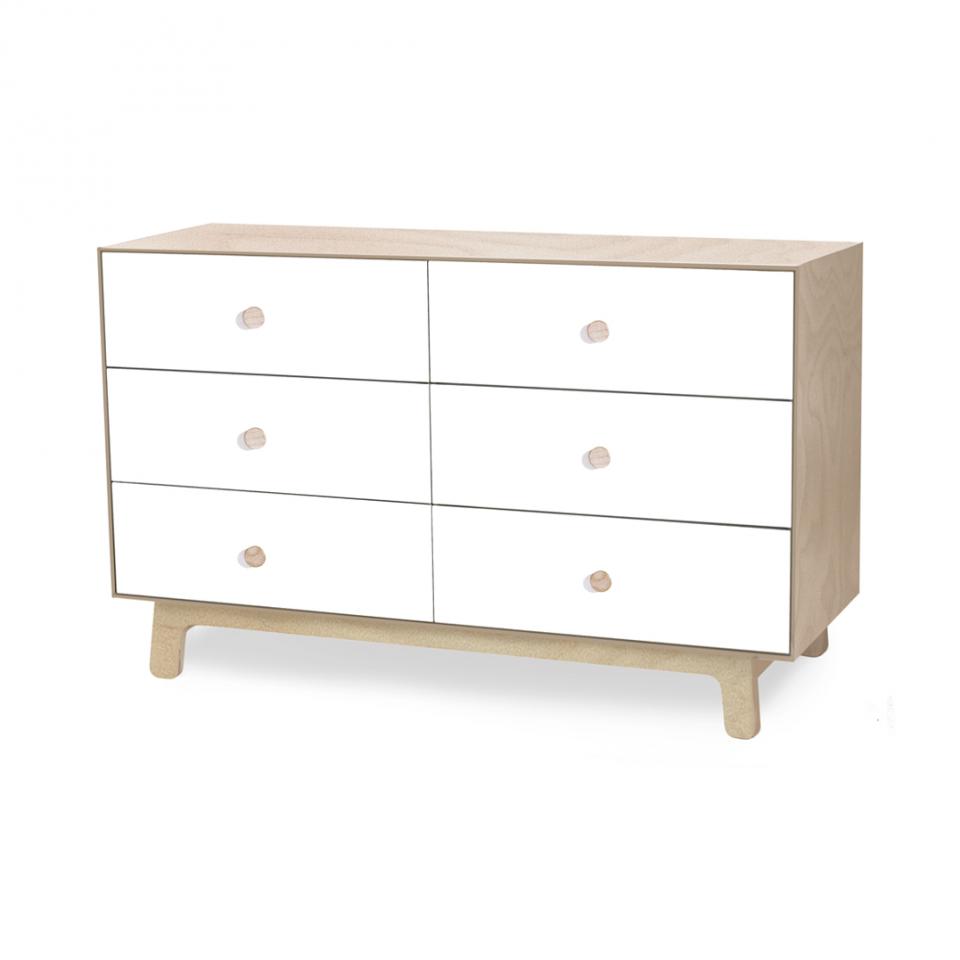 Commode Merlin Sparrow 6 tiroirs - Bouleau - Oeuf