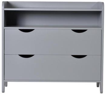 Commode enfant bois laqué gris mat KIDDO