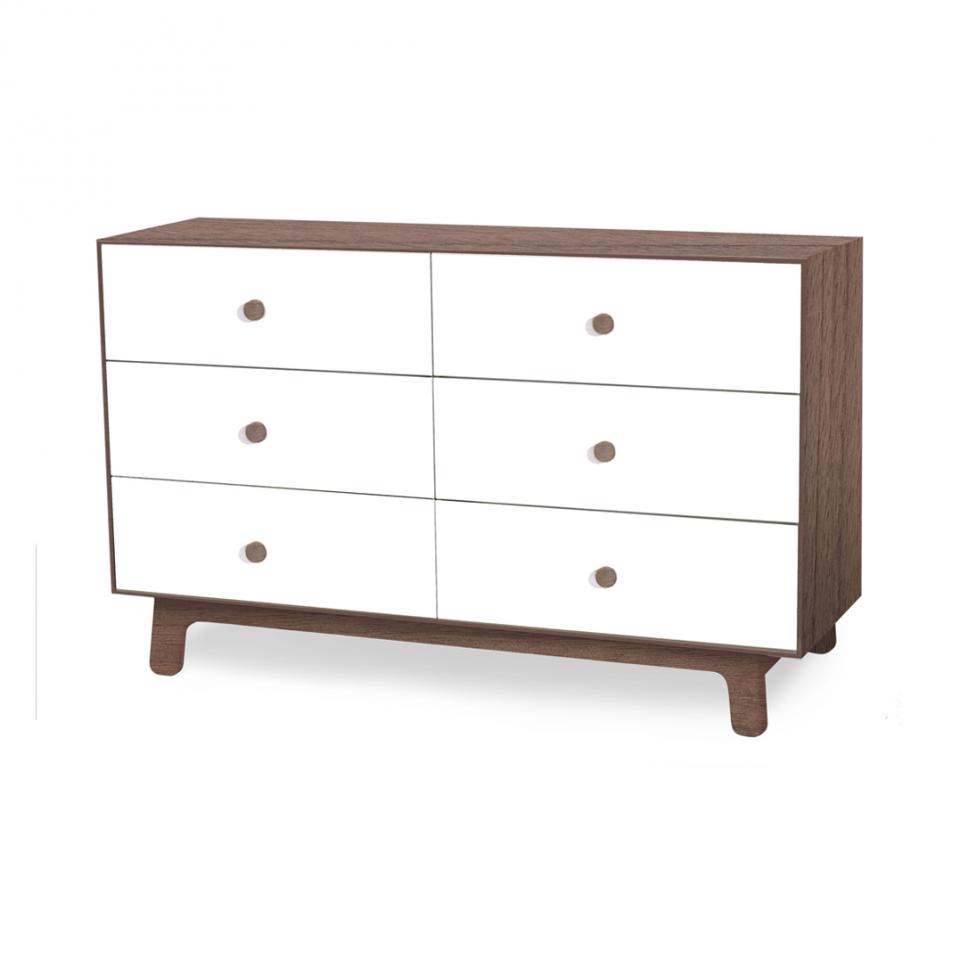 Commode Merlin Sparrow 6 tiroirs - Noyer - Oeuf NY