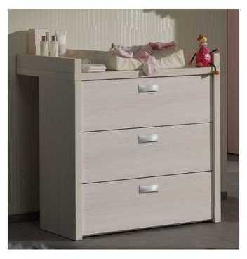 Commode à langer design à 3 tiroirs coloris boulea
