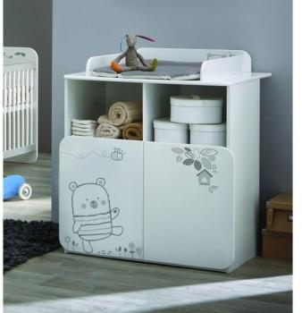 Commode table à langer petit ours