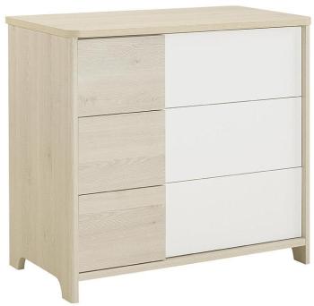 Commode Bébé Lili Bois et Blanche