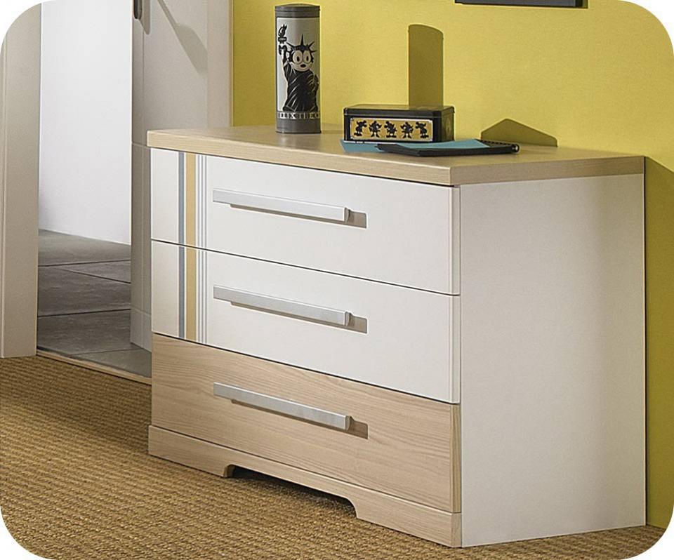 Commode Enfant Bora Blanche et Bois