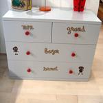 Commode COLUMBIA 2+2 tiroirs / Gris