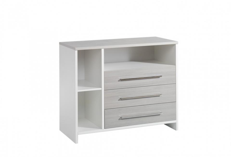 Commode, 3 tiroirs, Eco Silber, Schardt