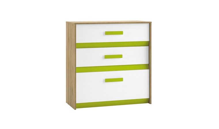 Commode large 3 tiroirs chambre enfant m i o bois