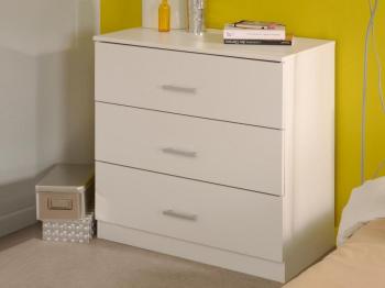 Commode INFINITY 3 tiroirs blanc