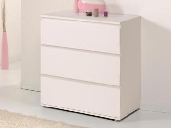Commode NOE 3 tiroirs blanc