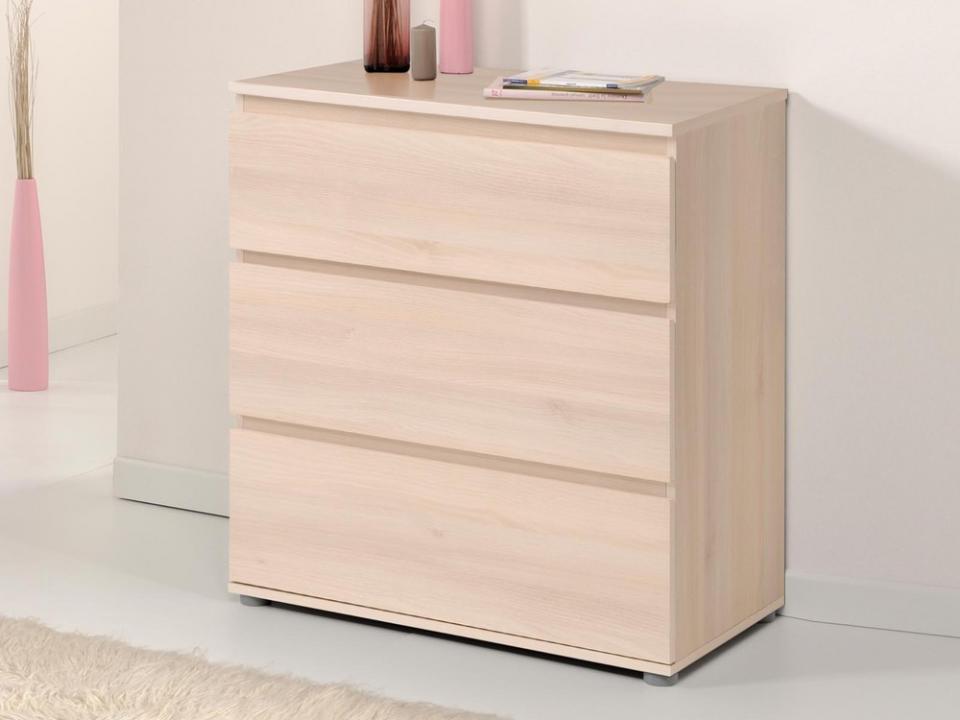 Commode NOE 3 tiroirs acacia clair