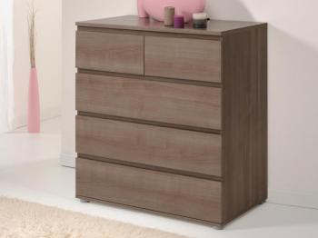 Commode NOE 5 tiroirs noyer Commode NOE 5 tiroirs noyer