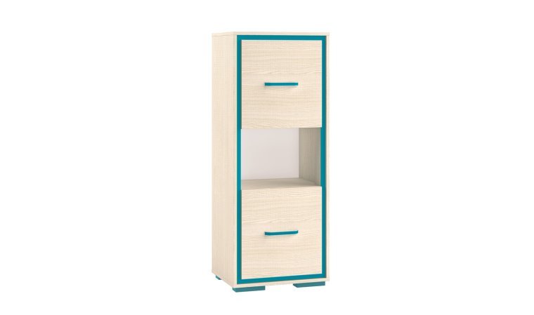 Commode 2 portes chambre enfant joy bleu